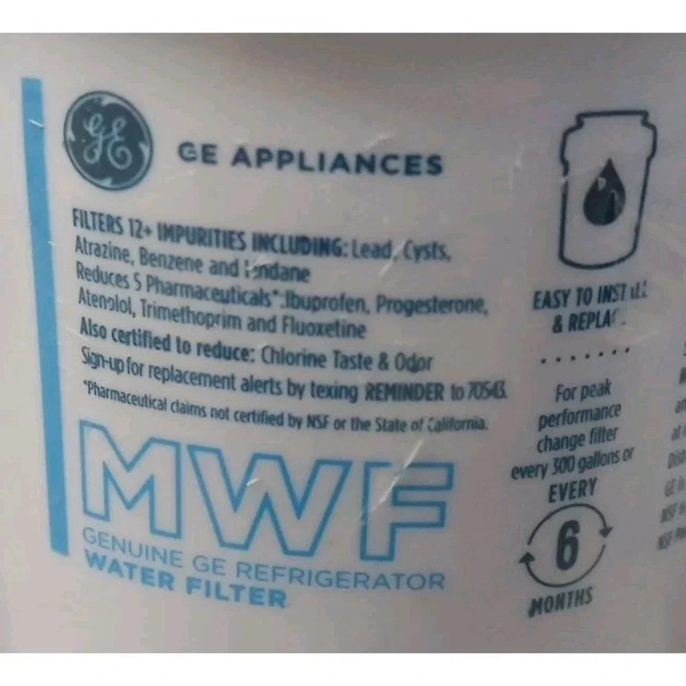 GE Appliances Genuine Refrigerator Water‎ Filter MWF Filter Sealed No Box